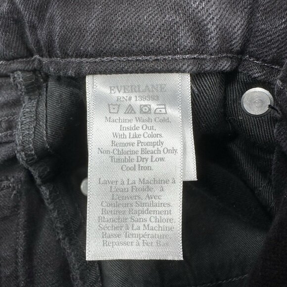 Everlane Women's NWT Black The Curvy Cheeky Minimalist Jean W25-26.25/L26.4 - Picture 6 of 12